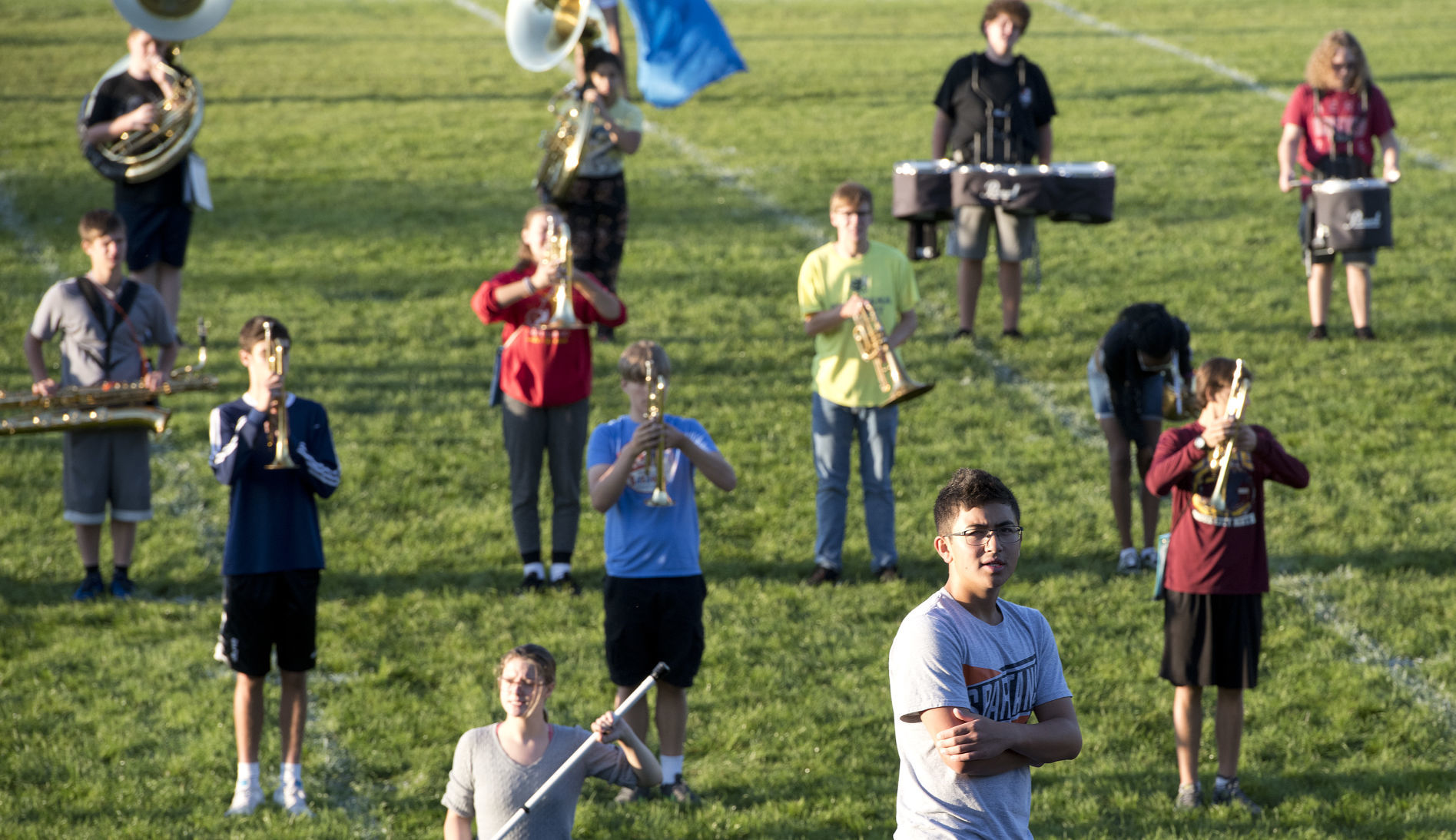 North High School marching band